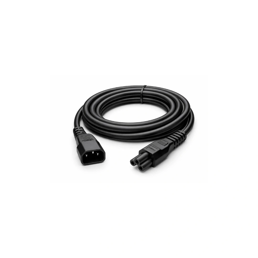 DKURVE® IEC 5Meter C5 to C14 Power Cable – 1.5mm² Full Copper – 5M