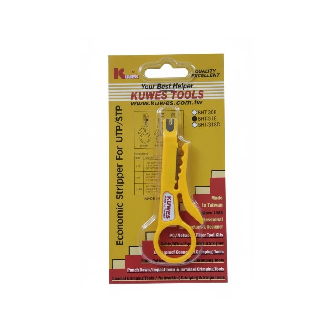 KUWES BHT-318 Economic Cable Stripper for UTP & STP Network Cables